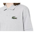thumbnail image 3 of Lacoste Original Loose Fit 80's Croc Unisex Polos Size M, Color: Silver Chine, 3 of 5