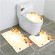 thumbnail image 1 of ABPHQTO Fall Soft Faded Derramando hojas de otoño del movimiento de los árboles en la naturaleza Juego de alfombras de baño de 3 piezas Alfombra de baño Alfombra de contorno y tapa de inodoro, 1 of 2