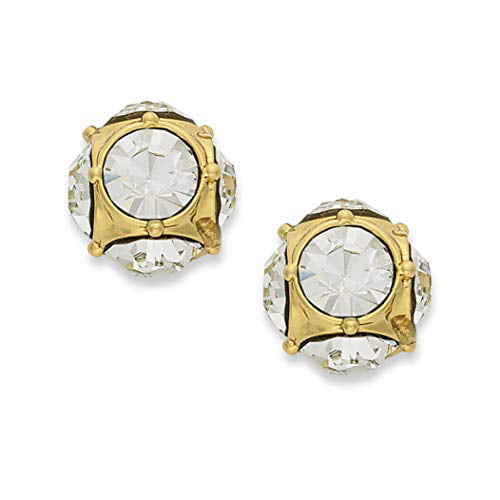Kate Spade New York Lady Marmalade Gold Tone Crystal Stud Earrings -  