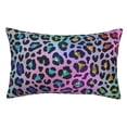 thumbnail image 1 of Fotbe Rainbow Animal Skin Funda de Almohada Decorativa Estilo Occidental, Lujo en Algodón, Fundas para Almohadas King, Cojín Estampado para Decoración del Hogar-16"x24", 1 of 6