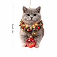 thumbnail image 3 of Cheapark Christmas 2D Acrylic Hanging Ornament Flat Holiday Pendant Decoration for Xmas Tree Seasonal Decor Gift, 3 of 6