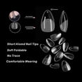 thumbnail image 3 of 552 Pieces American Capsule Almond Nail, 12 Sizes Clear Matte Xs Short Nail Tips Transparent False Nail Kit, American Nail Set Press On Nails For Diy, 3 of 5