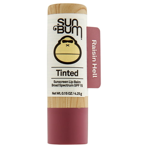 Sun Bum SPF 15 Tinted Lip Balm Raisin Hell 0.15 oz