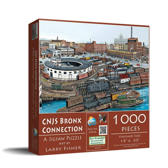 SUNSOUT INC - CNJX Bronx Connection - 1000 pc Jigsaw Puzzle by Artist: Larry Fisher - Finished Size 19" x 30" - MPN# 49446