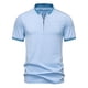 thumbnail image 2 of pstuiky camisetas camisas para hombre, Camisa informal de manga corta con cuello alto, bordado y cremallera de color liso para hombre camisetas de hombre xxl, 2 of 9
