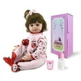 thumbnail image 2 of Ktaxon Reborn Baby Dolls, 24 Inch Realistic Eyes Open Doll with Accessory Set for Kids 3+, 2 of 6
