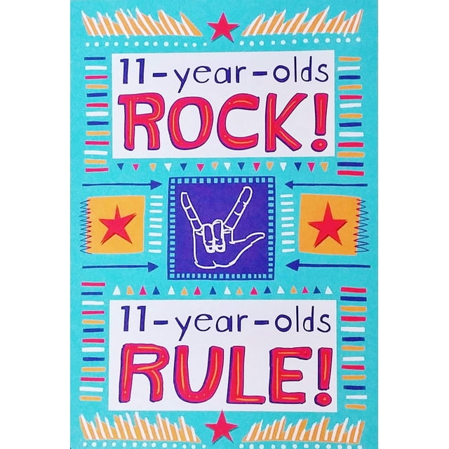 Tarjeta de cumpleaños para niños de 11 años: ¡la rompés, mandás!