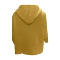 thumbnail image 3 of IROINNID Women's Short Cardigan Jacket Solid Color Long Sleeve Cardigan Autumn Casual Coat Top, Yellow, 3 of 4
