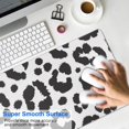 thumbnail image 4 of Long Mouse Pads for Desk,White and Black Of Leopard Print Desk Mats on Top Of Desks, Desk Mouse Pad Extra Large with 3mm Non-Slip Base and Stitched Edge for Gaming,Office,Work,Home 35.4"x15.7", 4 of 6