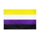 thumbnail image 1 of Bandera no binaria de poliéster de 150 x 90 cm para Genderqueer, 1 of 2