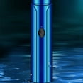thumbnail image 3 of relayinert ABS Men Mini Shaver Portable Reusable Battery Powered Rechargeable Handheld Rotatable Detachable LED Trimmer Clippers Blue 1Set, 3 of 6