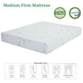 thumbnail image 4 of 10 inch Mattress Full Size, Memory Foam Mattress Green Tea Gel Infused with Bamboo Knit Cover, Made in USA, 4 of 9