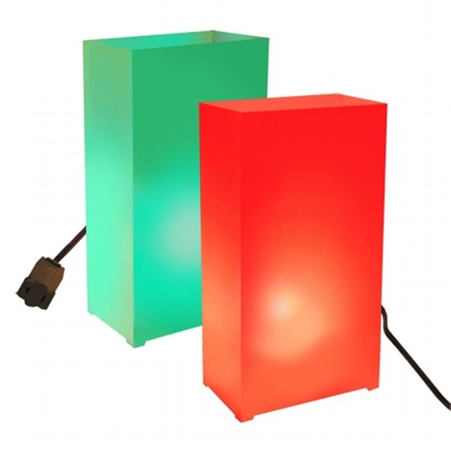 Electric Luminaria Kit, Red & Green 10 Count