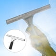 thumbnail image 5 of Uxcell Shower Window Squeegee Stainless Steel All Purpose Cleaning Tool 9.84 Inch Black, 2 Pack, 5 of 6