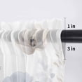 thumbnail image 5 of Blue Beige Spring Floral Valance Curtains for Kitchen/Living Room/Bathroom/Bedroom Window, Rod Pocket Small Topper Half Short Window Curtains Voile Sheer Scarf, Summer Botanical Watercolor 42"x18", 5 of 8