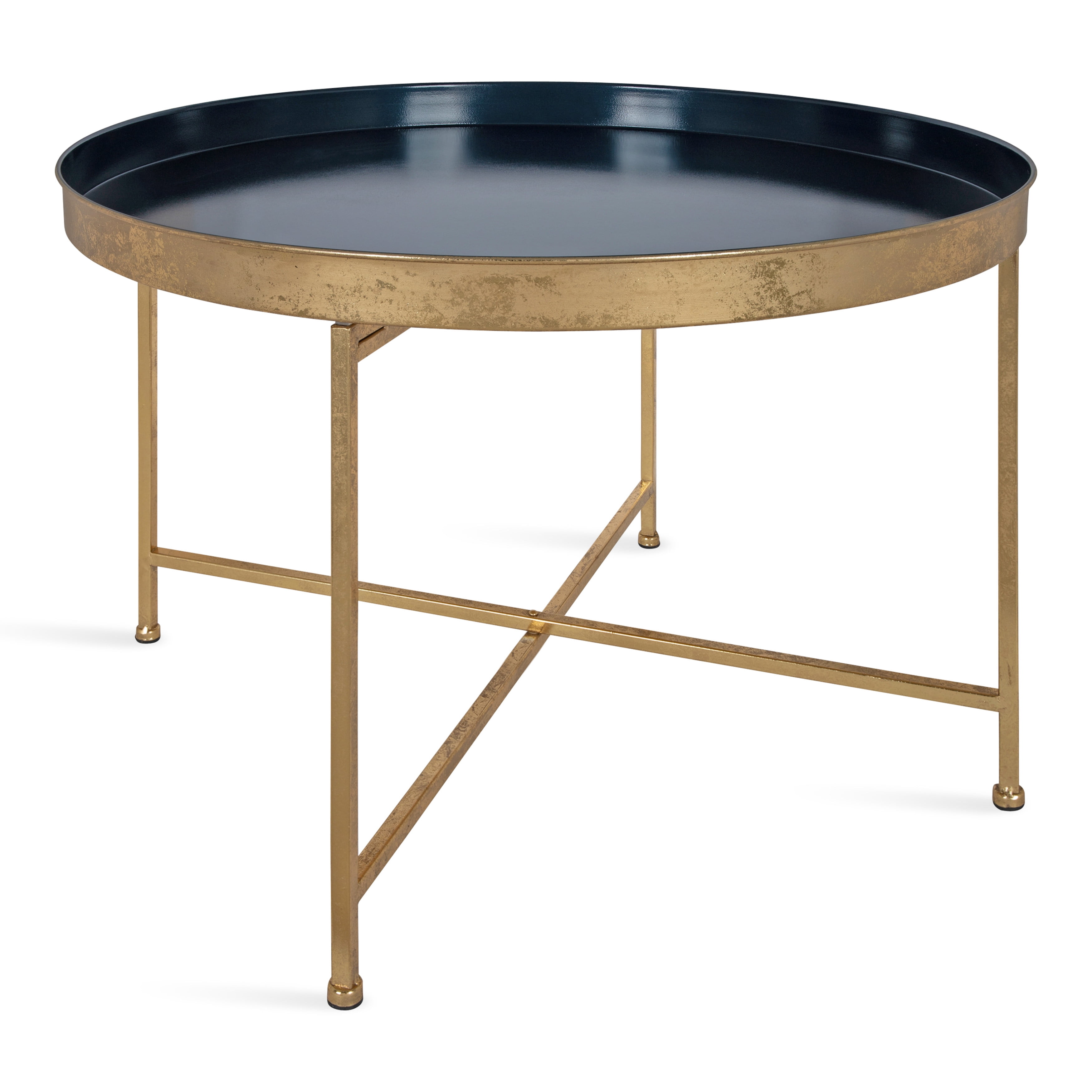 Kate and Laurel Celia Modern Glam Round Coffee Table, 28.25