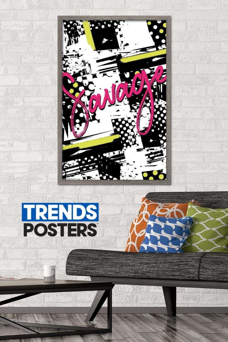 Savage Wall Poster, 22.375" x 34", Framed