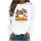 thumbnail image 2 of ICHUANYI Clearance Thanksgiving Fashion Women's Casual Long Sleeve Printed Ladies Sweatshirts Tops(White, L) ICHUANYI WER2023081501159, 2 of 5
