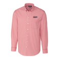 thumbnail image 2 of Men's Cutter & Buck  Red Lansing Lugnuts Big & Tall Easy Care Stretch Gingham Long Sleeve Button-Down Shirt, 2 of 3