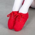 thumbnail image 1 of 2023 nueva moda hombres mujeres deportes zapatillas de baile zapatos de baile de Jazz botas de baile con cordones zapatillas de deporte rojas, negras y blancas, 1 of 5