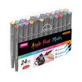 thumbnail image 1 of Pompotops Double-headed Acrylic Marker Black Rod Waterproof DIY Hand-painted Ceramic Graffiti Pen 10ml Clearance, 1 of 1