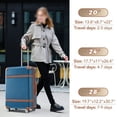 thumbnail image 6 of Hardshell 3 Piece Luggage Sets with Double Spinner 8 Wheels Suitcase with TSA Lock Lightweight Carry On Luggage 20''24''28', Blue, 6 of 6