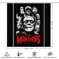 thumbnail image 2 of 4 Pcs The Munsters Shower Curtain Set with Rugs, Bathroom Set with Shower Curtain And Rugs with 12 Hooks for Bathroom Decor, 2 of 7
