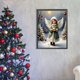 thumbnail image 4 of 5D DIY completo redondo taladro diamante pintura pequeño ángel niña kit decoración del hogar, 4 of 9
