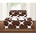 thumbnail image 2 of Elegant Comfort, 3-PiecesDuvet Cover Set Bloomingdale Pattern, King/California King, Brown, 2 of 5