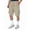Khaki, variant on MuXiKeJi Clothes Cargo Shorts for Men - Lightweight Elastic Waist Knee Length Bermuda Shorts with Pockets Summer Fishing Short Cargo Pants