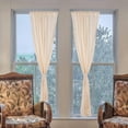 thumbnail image 1 of CTIRCHIU 2Pcs Embroidered Curtains For Living Room Homeowners Polyester Privacy Maintaining Rustic Style, 1 of 8