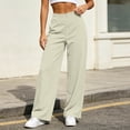 thumbnail image 5 of VBVC Women's High Waisted Wide Leg Pants , Quick-Dry Yoga Pants For Women,Ladies' Stretchy Athleisure Trousers with Pockets,Beige,XS-XL, 5 of 6