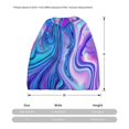 thumbnail image 3 of Pofeuu Swirl Blue And Purple Print Multifunction Beanie Hat for Men Women Fashion Scarf Soft Stretch Skull Cap, 3 of 8