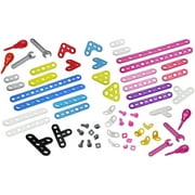 Meccano Erector 100 Piece Pink and Purple Building Set Box