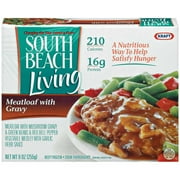 South Beach Living Frozen Entrees: Meatloaf W/Gravy, 9 oz