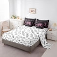 thumbnail image 5 of jejeloiu 3D Console Gamer 7pcs Bedding Comforter Set,Modern Video Game Queen Bedding Sets,Pink Black Queen Sheet Sets For Boy,Super Cozy Room Decor Reversible, 5 of 8