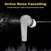 Kingstar Active Noise Cancelling Wireless Earbuds, ANC Bluetooth 5.1 In-Ear Headphones