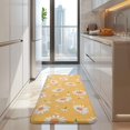 thumbnail image 4 of Yellow Daisy Flower Pattern Kitchen Rug Mat,Kitchen Runner Rugs Non Skid Washable,Decorative Kitchen Floor Mats for Kitchen,Sink,Laundry,17"x47.2", 4 of 7