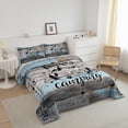 thumbnail image 2 of YST Rustic Camper Comforter Set King Happy Camping Bunk Bedding Set Boho Moon Stars Rv Camper Decor Quilt For Travel Trailers,Camping Car Inside Accessories Must Haves Duvet,Blue Grey, 2 of 6