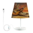 thumbnail image 2 of Cat Playing Guitar Desk Lamp LED Table Nightstand Lamps with 3 Color Temperatures for Home Bedroom Living Room Decor 8x12, 2 of 8
