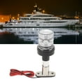 thumbnail image 1 of Stern Light, 6 Inch 2 NM LED Boat Anchor Light, Aluminum Pole & Removable Stainless Steel Base Navigation Lights, IP66 Waterproof 360 All Round Light for Pontoon and Fishing Boat, 1 of 8