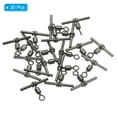 thumbnail image 3 of Unique Bargains T-Shape Fishing Swivels 70Lbs Swivels Fishing Tackle 3-Way Cross Line Swivels, 30 Pack, 3 of 8