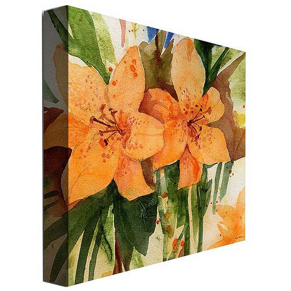 Trademark Art "Tiger Lilies" Canvas Art by Sheila Golden - Walmart.com