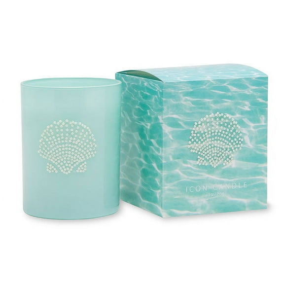 Seashell 9.5 oz Blue Icon Candle