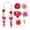Red, variant on 2026 Graduation Leis For Women Senior Tropical Leis With Tassel Congrats Graduation Wreath For Class Of 2026 Grad Hawaiian Luau Party Grad Decorations