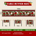 thumbnail image 3 of Christmas Table Runner 108 Inches Long,Red Buffalo Plaid Christmas Table Decorations Runner,Xmas Decorations Clearance,Xmas Holiday Kitchen Dining Tables Decoration for Home Christma Decor, 3 of 7