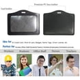 thumbnail image 3 of Creatiee 20Pcs PU Leather Business ID Credit Card Badge Holder with Retractable Badge Holder Reel Clip (Mixed Colors)-Horizontal Version, 3 of 8