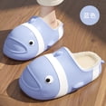 thumbnail image 5 of Clownfish waterproof cotton slippers fleecing slippers women winter Plush Contton Indoor cartoon Fluffy Lazy Fur Non Skid Grip, 5 of 6