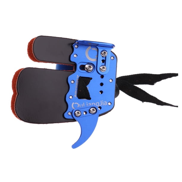 Tiro con arco Finger Guard Tab Protector Tiro con arco Guante Pad Cuero Azul Zulema Protector de dedo de dedo con arco
