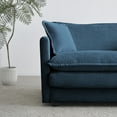 thumbnail image 6 of Williamspace Modern Chenille Deep Seat Loveseat with 4 Toss Pillows, Blue, 6 of 6
